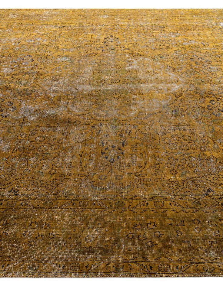 Detail image of 9' 5 x 13'  Hand Knotted Ultra Vintage Persian Wool Rug