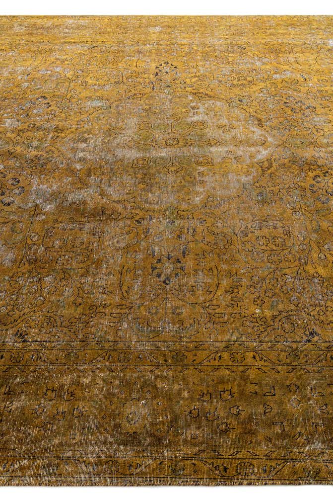 9' 5 x 13' Hand Knotted Ultra Vintage Persian Wool Rug