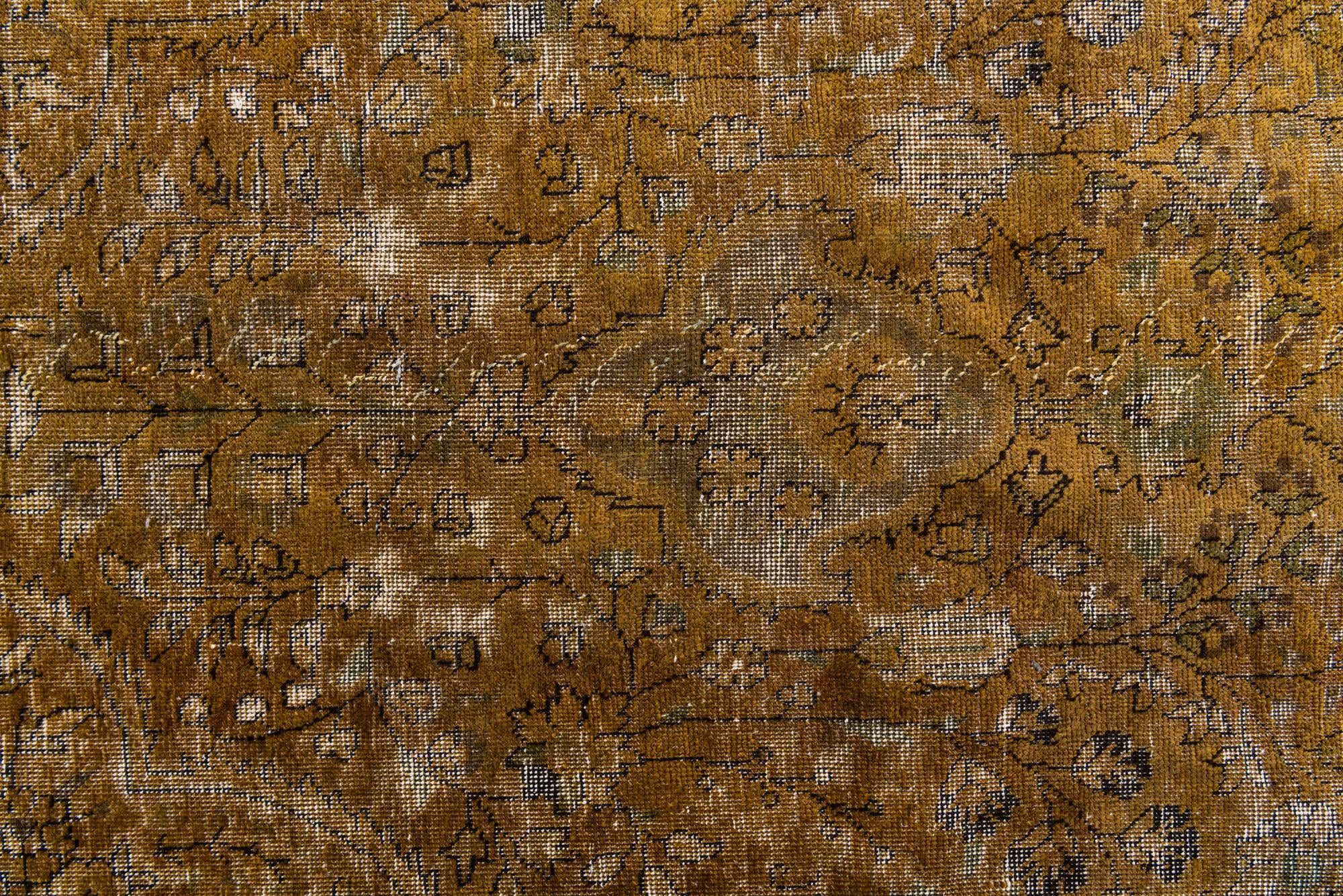 9' 5 x 13' Hand Knotted Ultra Vintage Persian Wool Rug