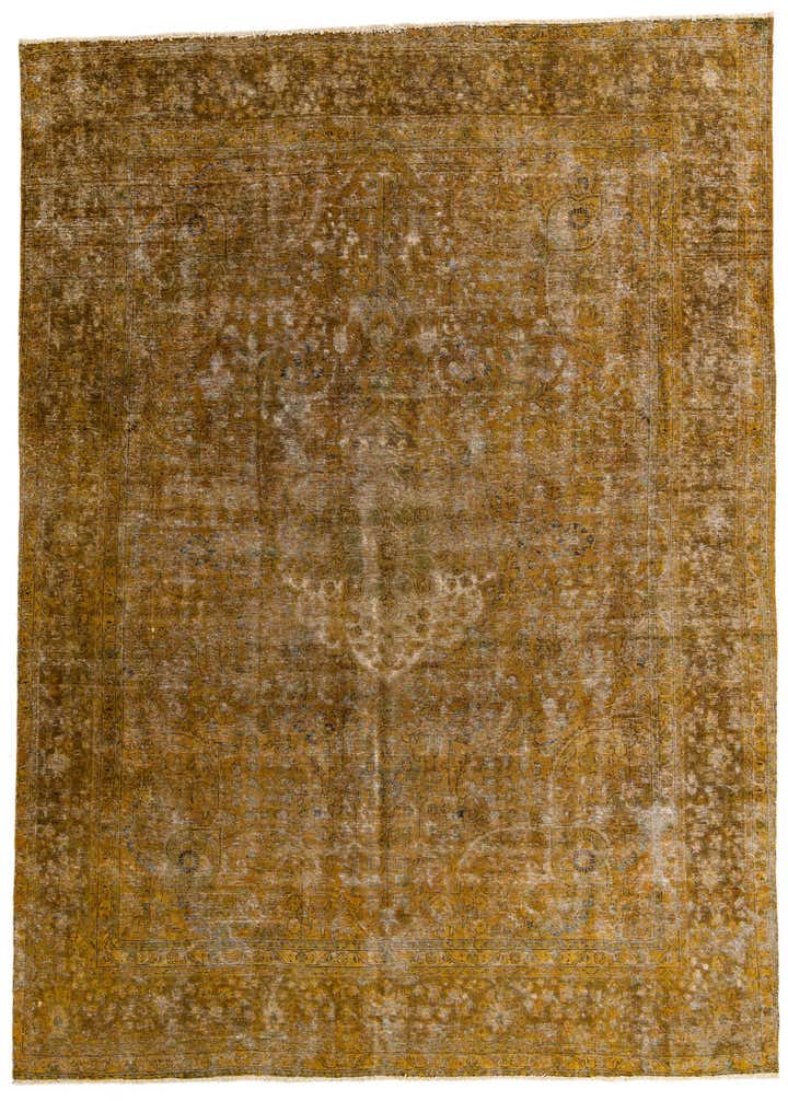 9' 5 x 13' Hand Knotted Ultra Vintage Persian Wool Rug