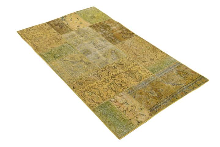 3' 4 x 5' 7 Hand Knotted Ultra Vintage Persian Wool Rug