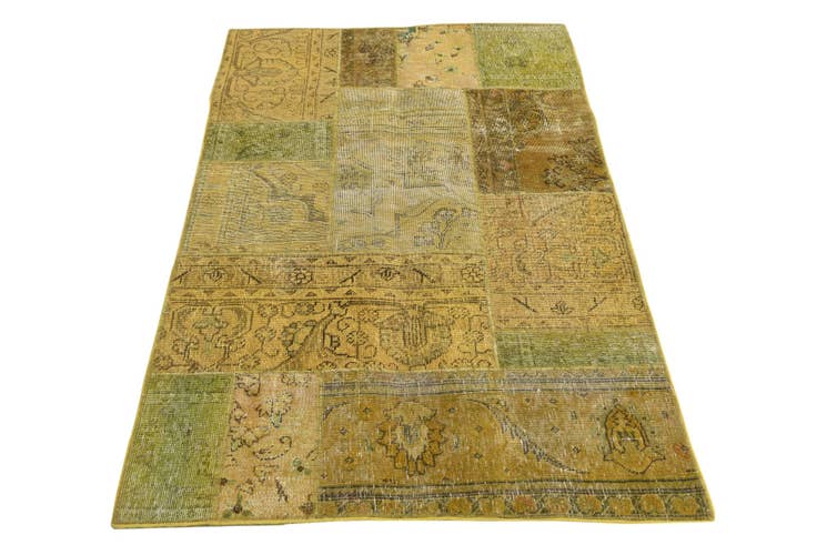 Detail image of 3' 4 x 5' 7 Hand Knotted Ultra Vintage Persian Wool Rug