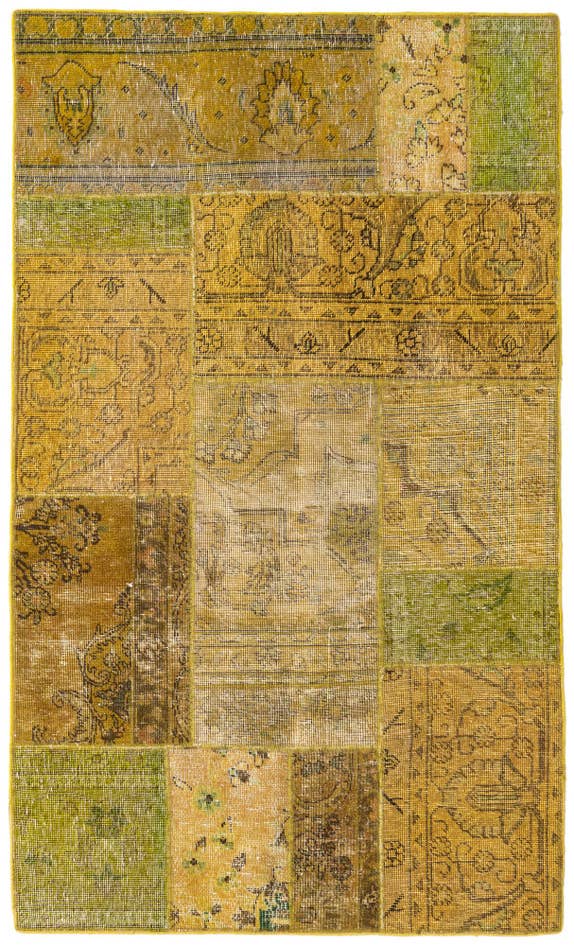 Detail image of 3' 4 x 5' 7 Hand Knotted Ultra Vintage Persian Wool Rug