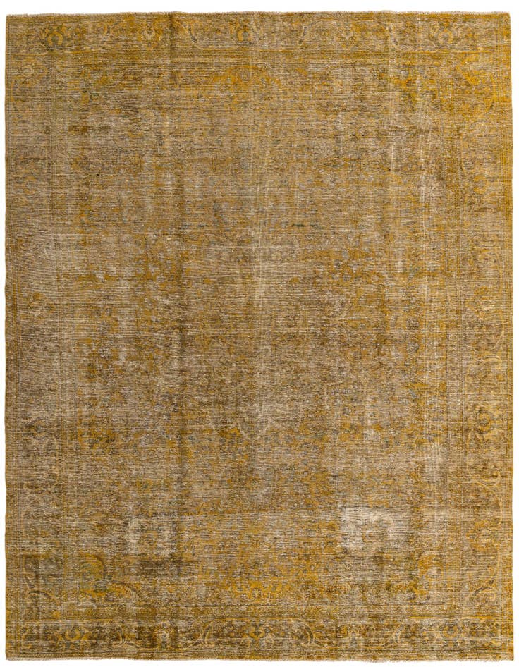 Detail image of 9' 4 x 12' 6 Hand Knotted Ultra Vintage Persian Wool Rug