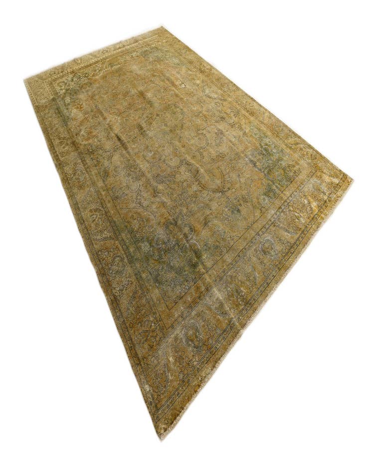 Detail image of 8' 9 x 12' 7 Hand Knotted Ultra Vintage Persian Wool Rug