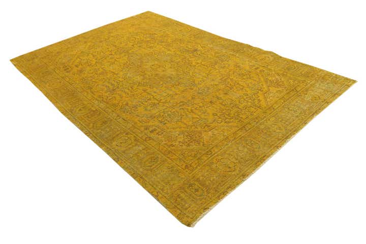 6' 5 x 9' 6 Hand Knotted Ultra Vintage Persian Wool Rug