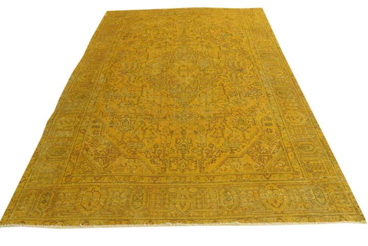 6' 5 x 9' 6 Hand Knotted Ultra Vintage Persian Wool Rug