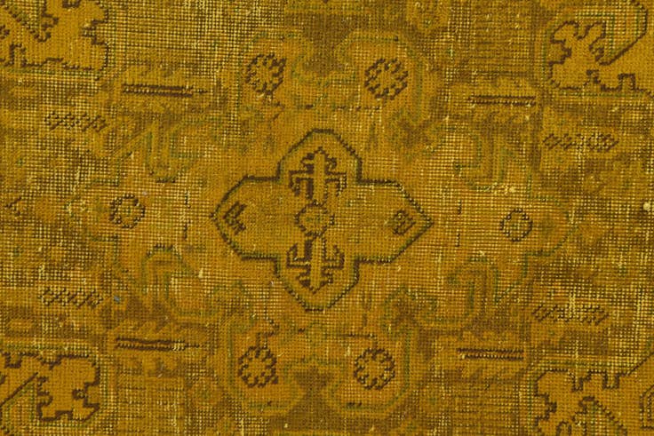 Detail image of 6' 5 x 9' 6 Hand Knotted Ultra Vintage Persian Wool Rug