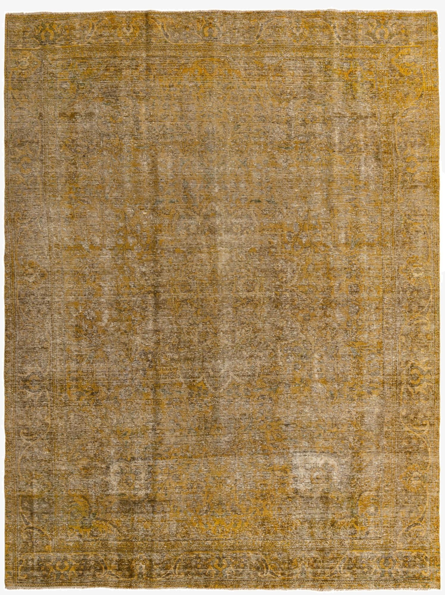 9' 4 x 12' 6  Hand Knotted Ultra Vintage Persian Wool Rug