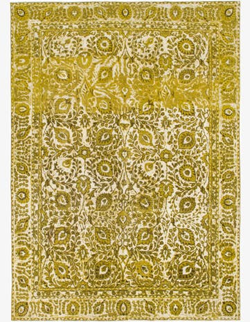 9' x 12' 6 Hand Knotted Ultra Vintage Persian Wool Rug