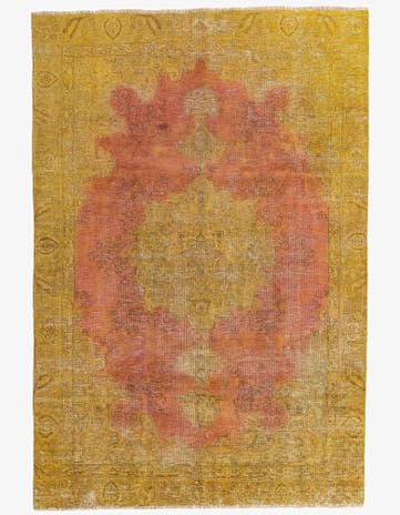 6' x 8' 8 Hand Knotted Ultra Vintage Persian Wool Rug