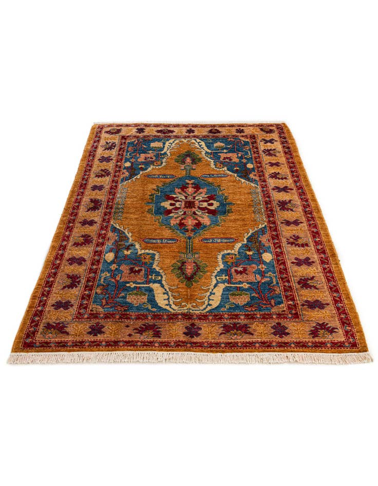 Detail image of 5' 1 x 7' 3  Hand Knotted Ziegler Wool Rug