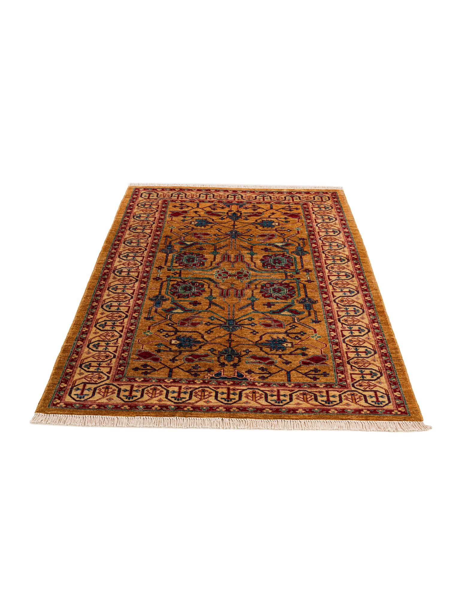 5' 1 x 6' 8 Hand Knotted Ziegler Wool Rug