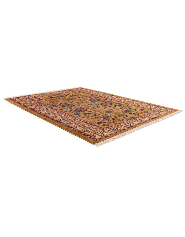 5' 1 x 6' 8 Hand Knotted Ziegler Wool Rug