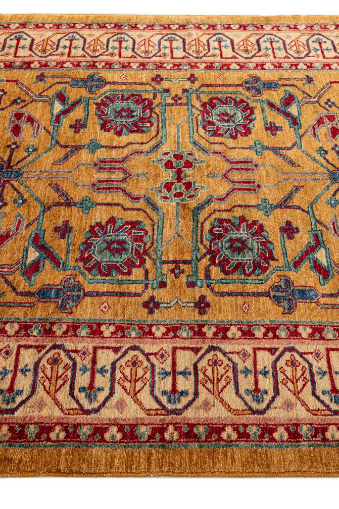 5' 1 x 6' 8 Hand Knotted Ziegler Wool Rug