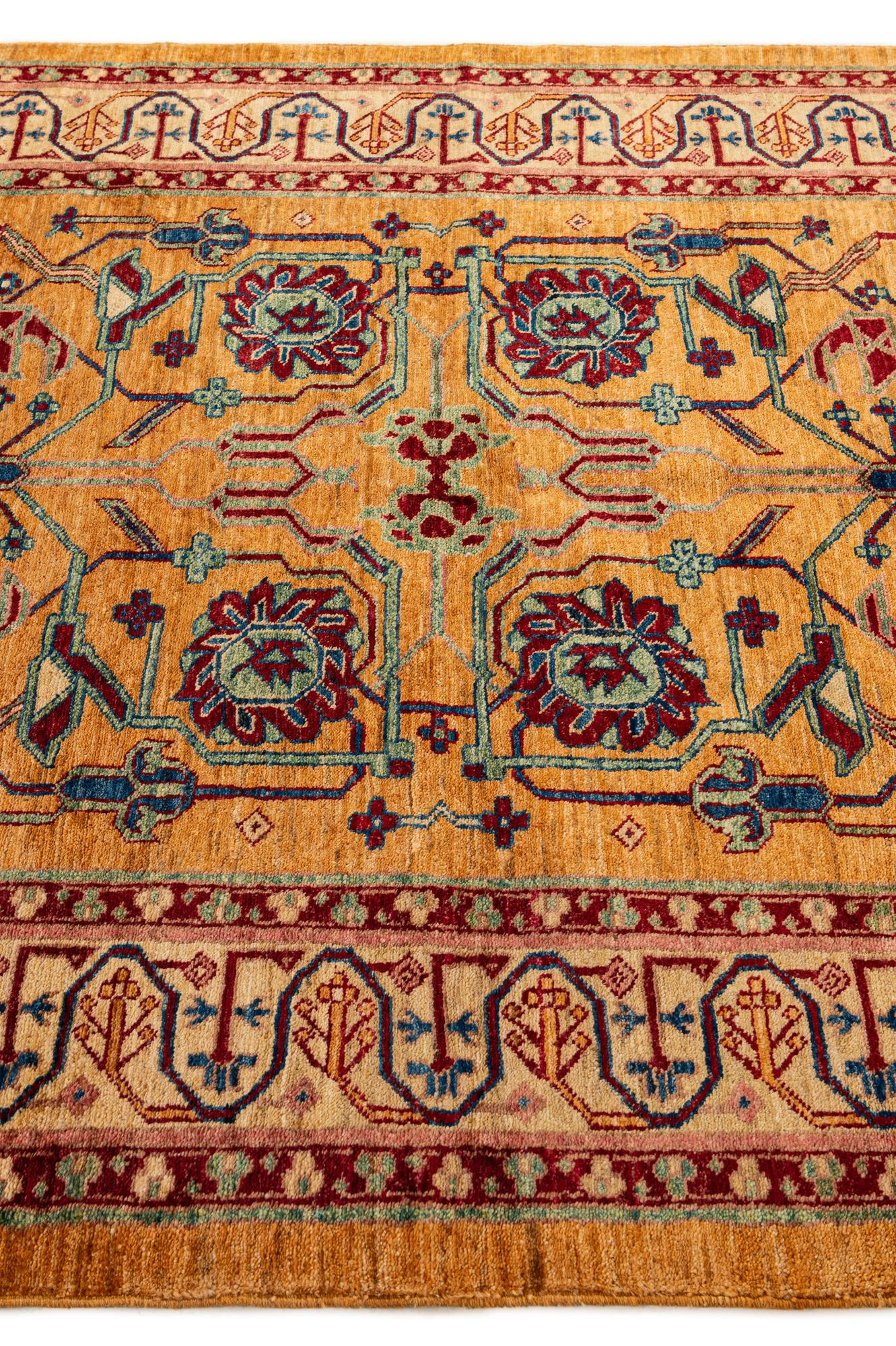 5' x 6' 11 Hand Knotted Ziegler Wool Rug