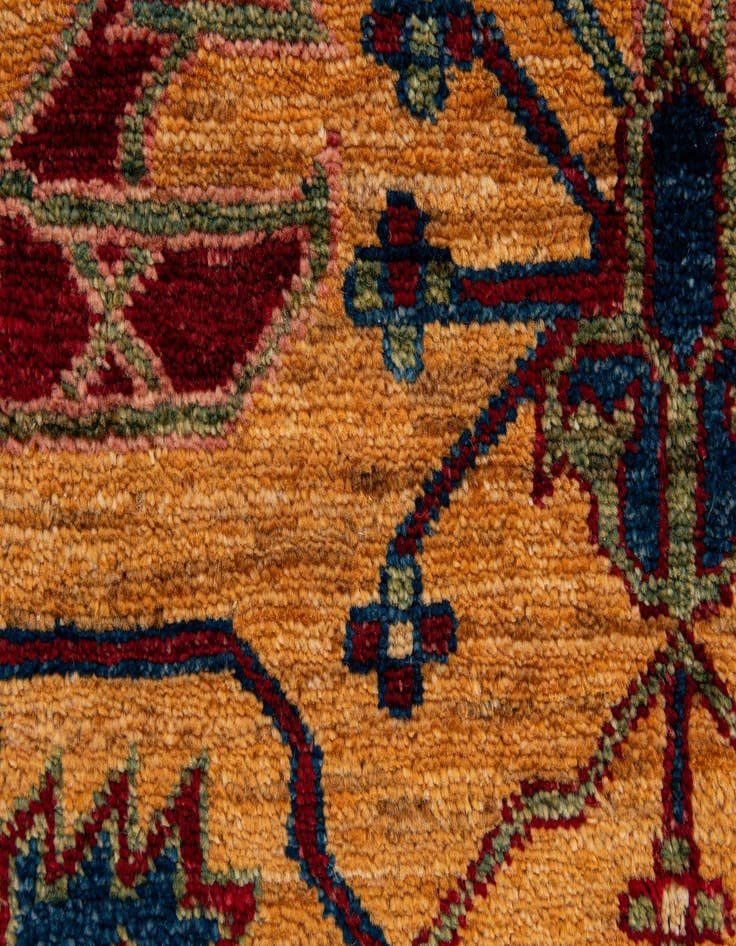 Detail image of 5' x 6' 11  Hand Knotted Ziegler Wool Rug