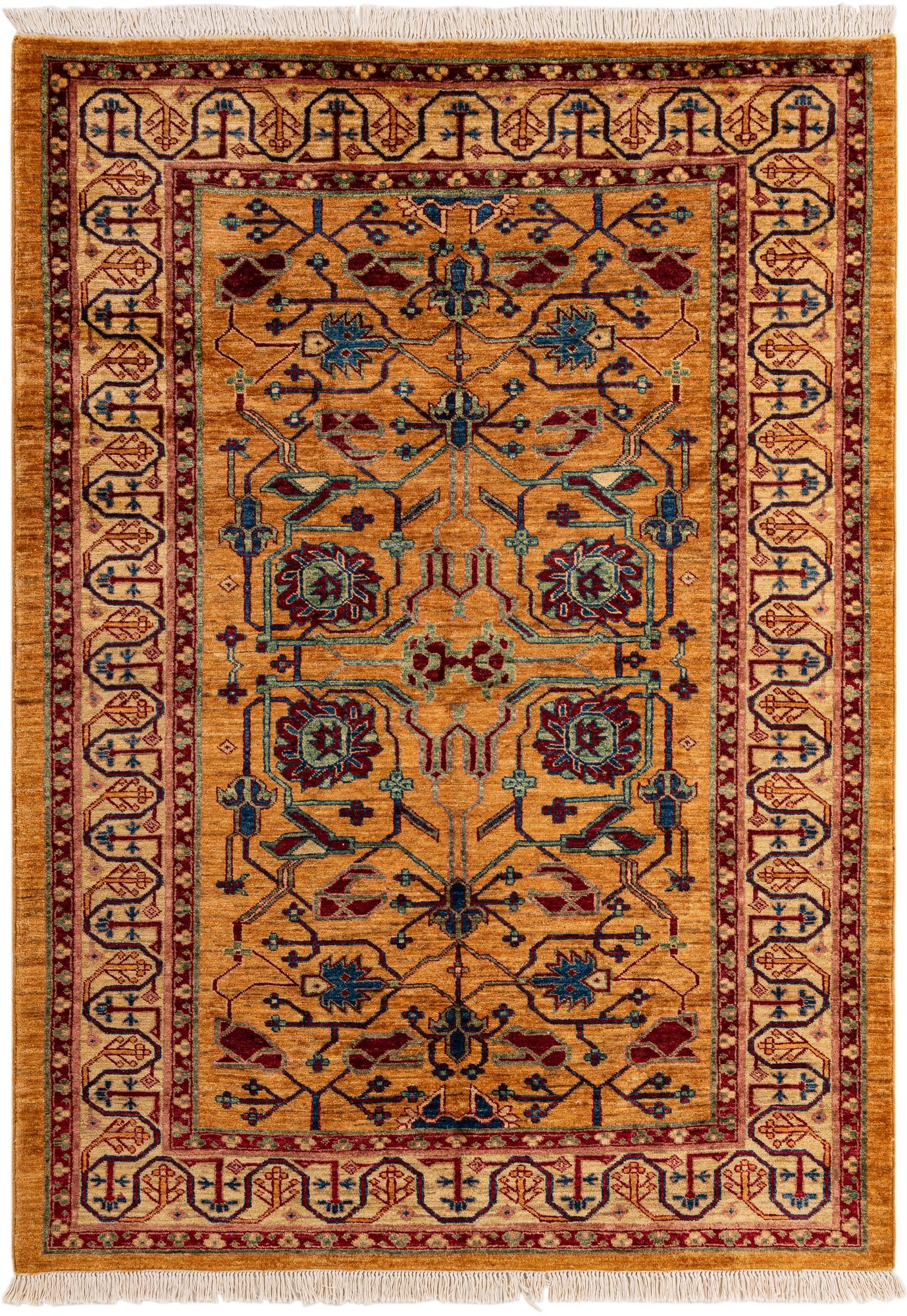 5' x 6' 11 Hand Knotted Ziegler Wool Rug