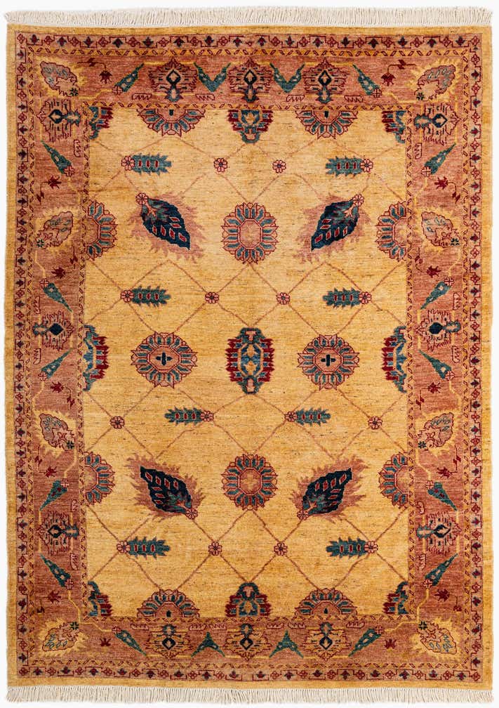 5' 7 x 7' 8 Hand Knotted Ziegler Wool Rug