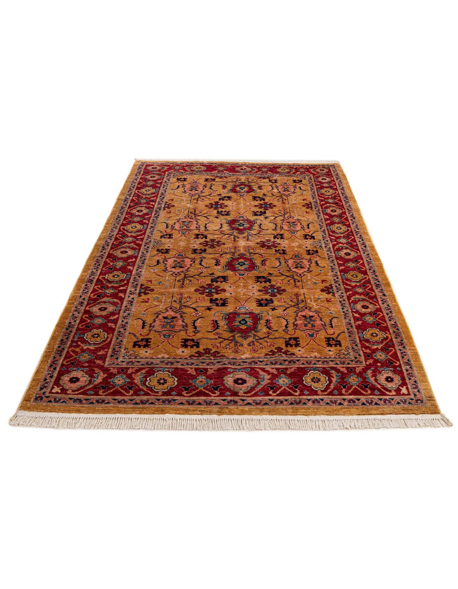 5' 5 x 8' 10 Hand Knotted Ziegler Wool Rug