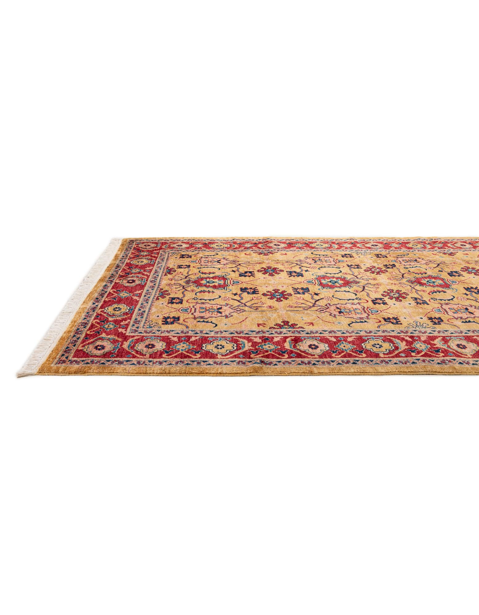 5' 5 x 8' 10 Hand Knotted Ziegler Wool Rug