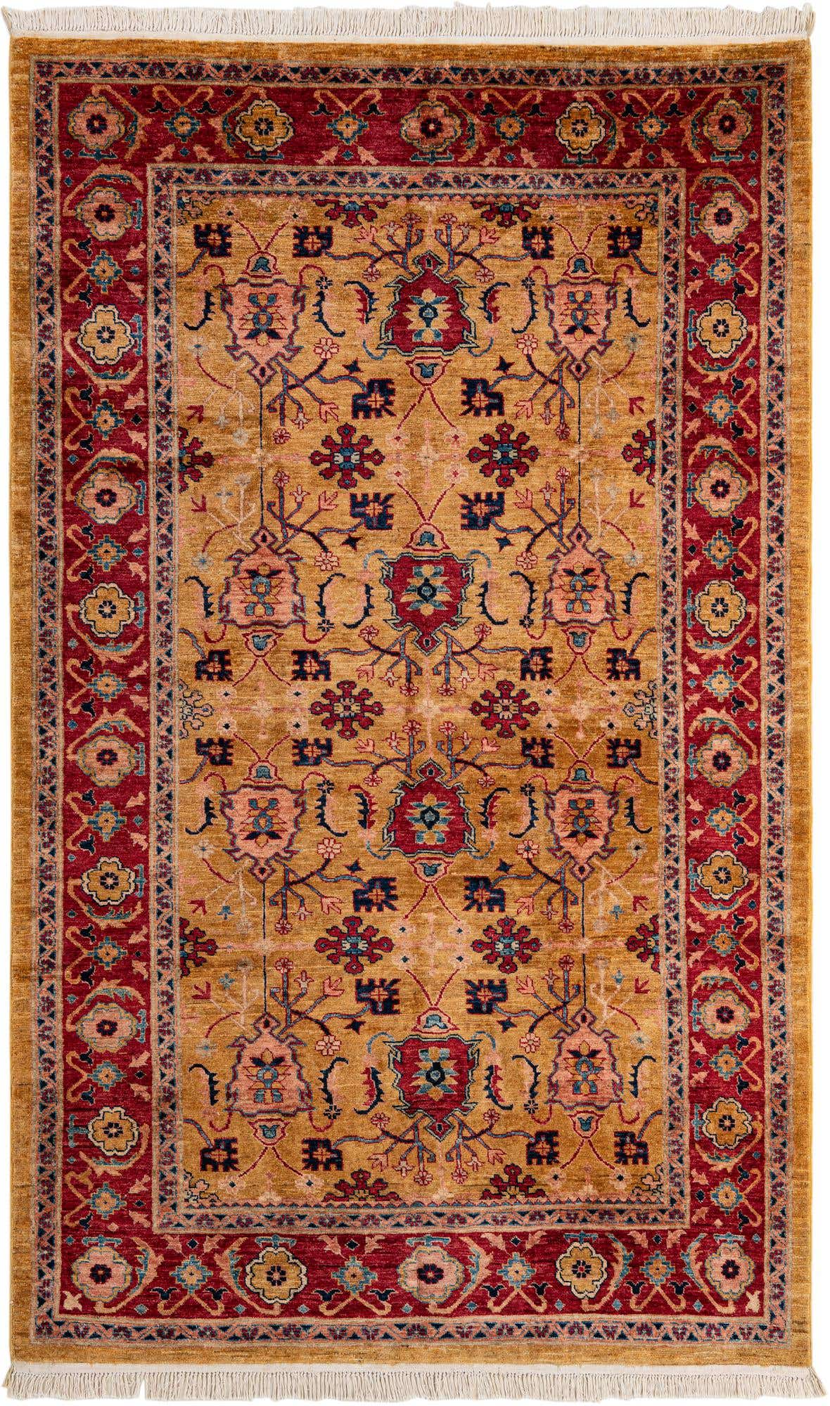 5' 5 x 8' 10 Hand Knotted Ziegler Wool Rug