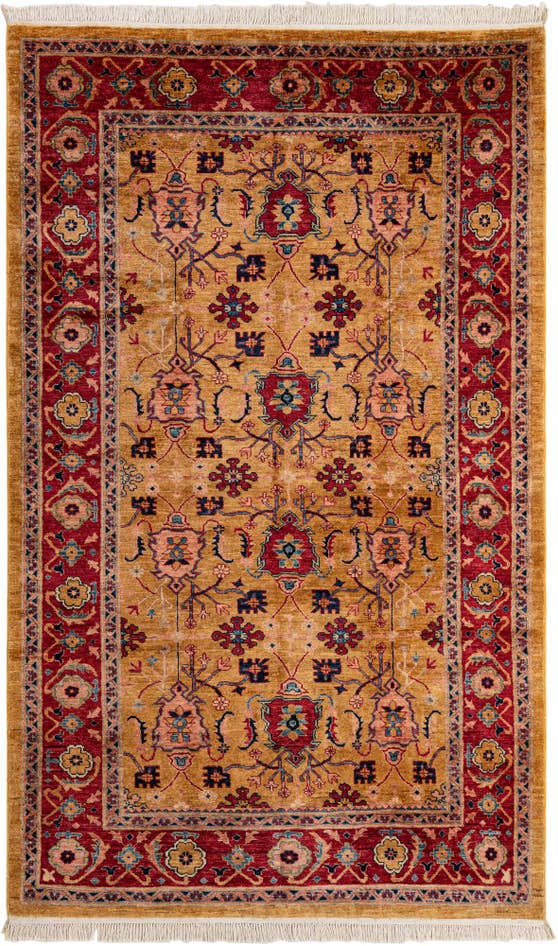 Detail image of 5' 5 x 8' 10 Hand Knotted Ziegler Wool Rug