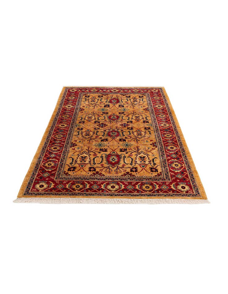 Detail image of 5' 6 x 8' Hand Knotted Ziegler Wool Rug