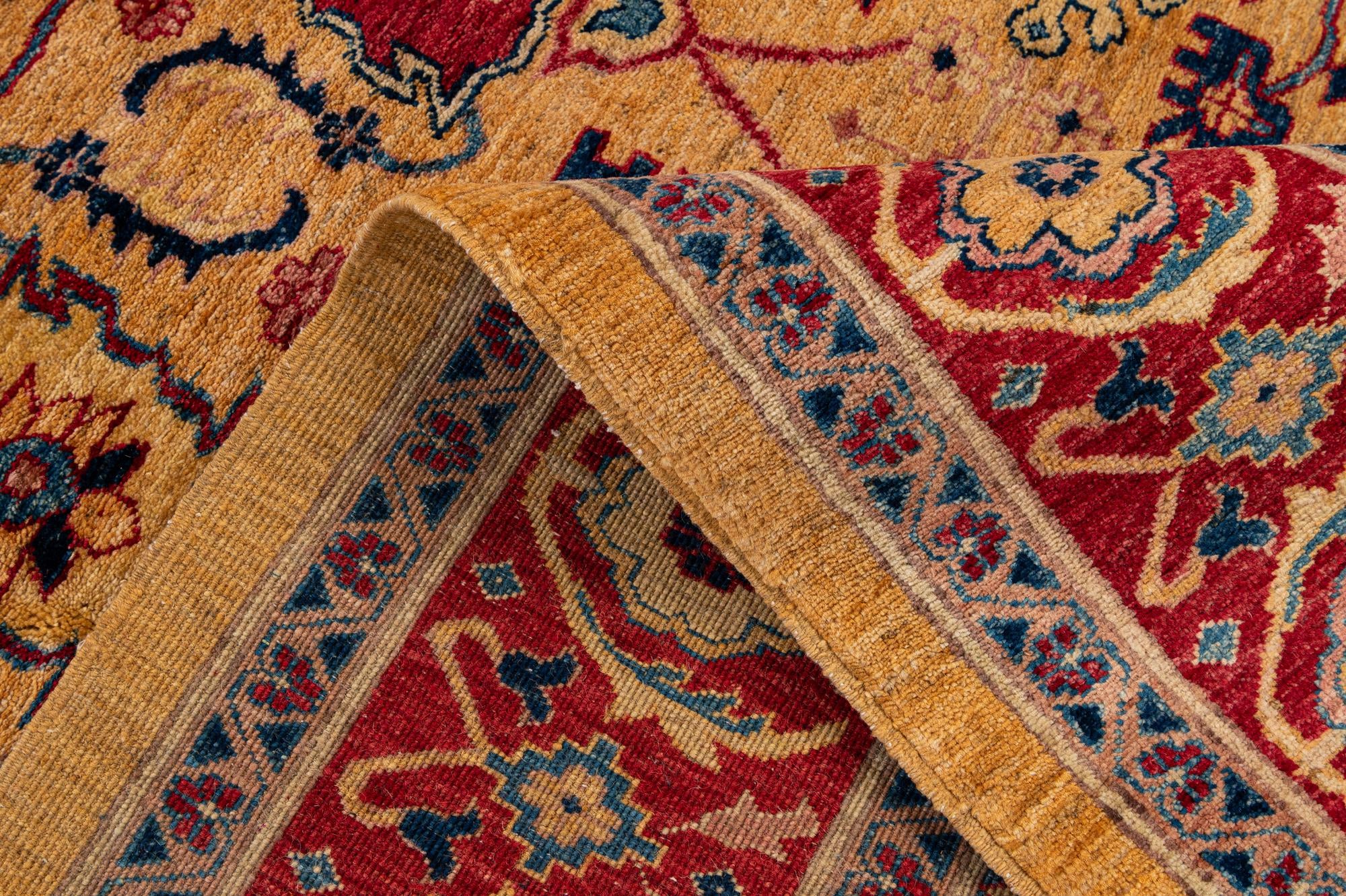 5' 6 x 8' Hand Knotted Ziegler Wool Rug