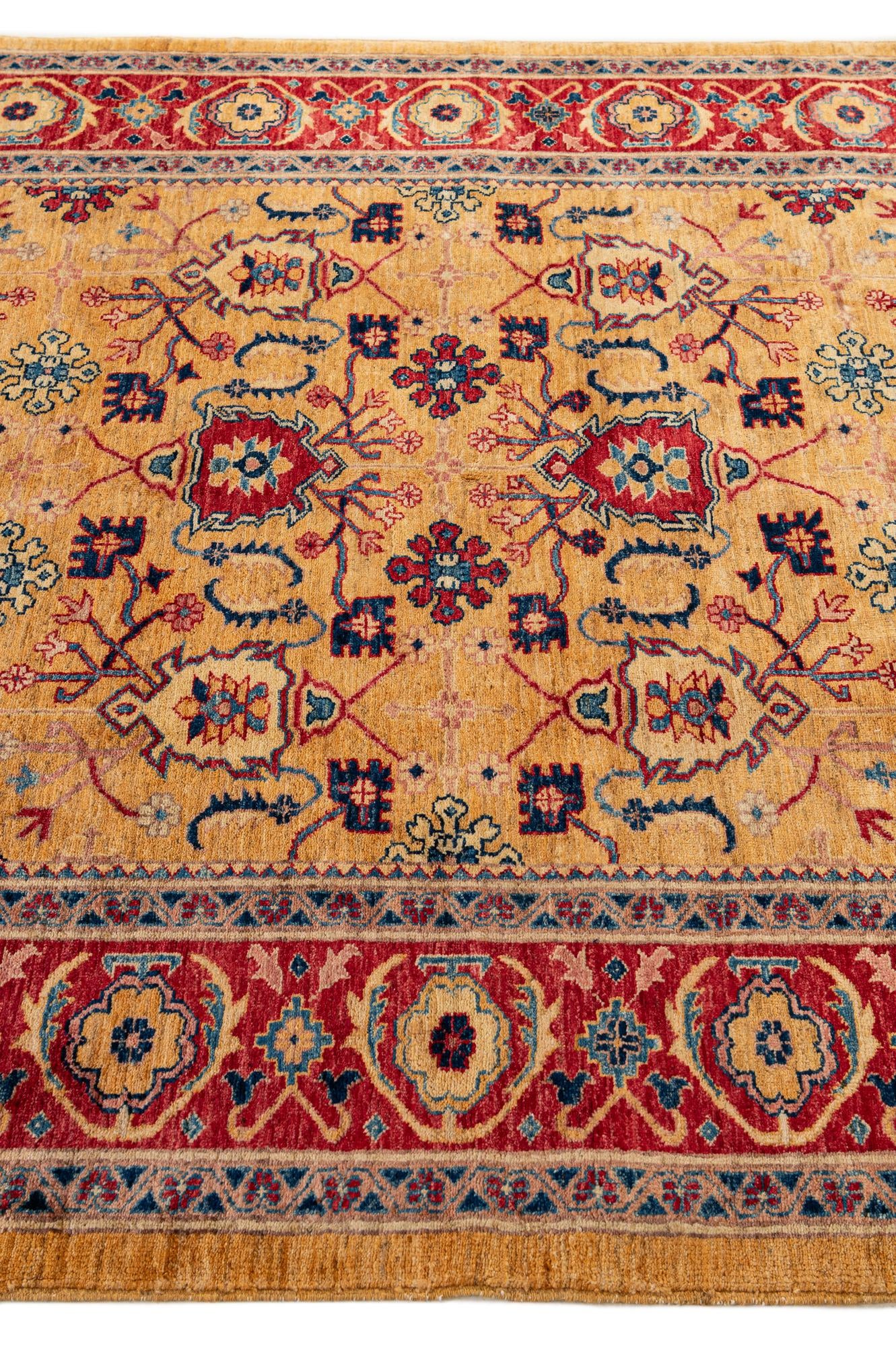 5' 6 x 8' Hand Knotted Ziegler Wool Rug