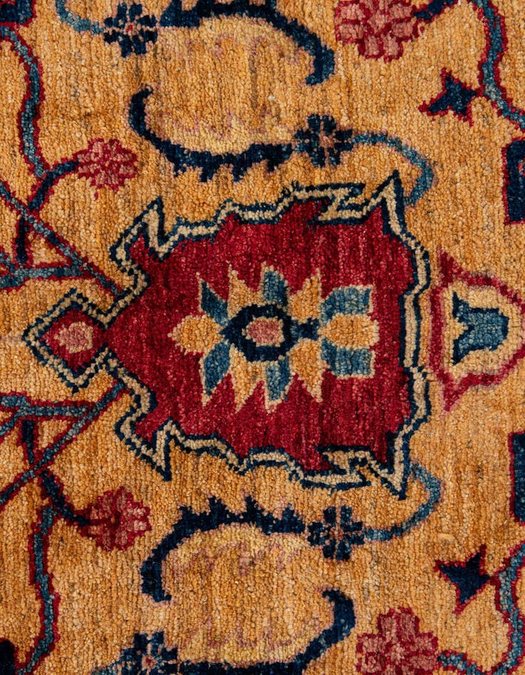 Detail image of 5' 6 x 8'  Hand Knotted Ziegler Wool Rug