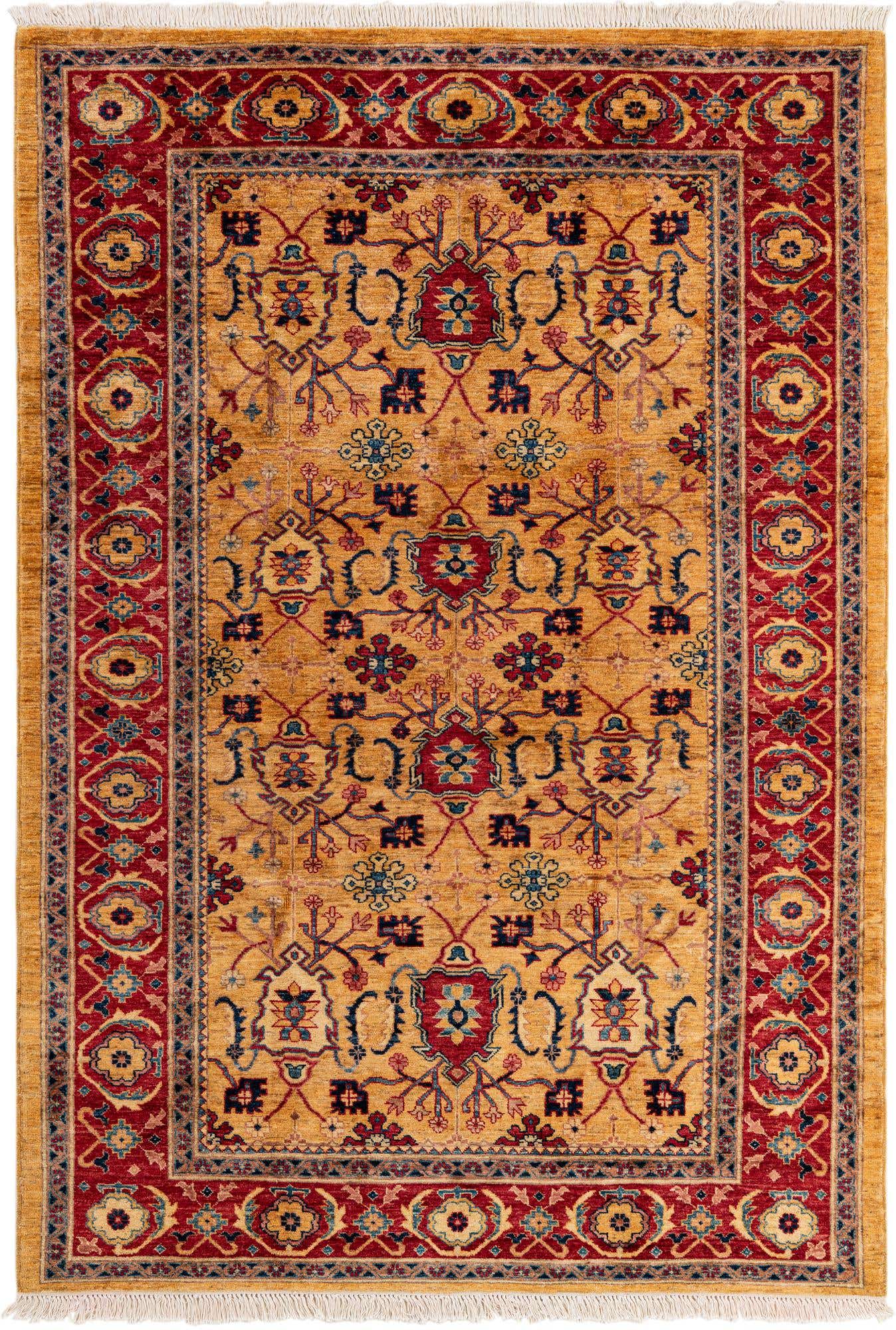 5' 6 x 8' Hand Knotted Ziegler Wool Rug