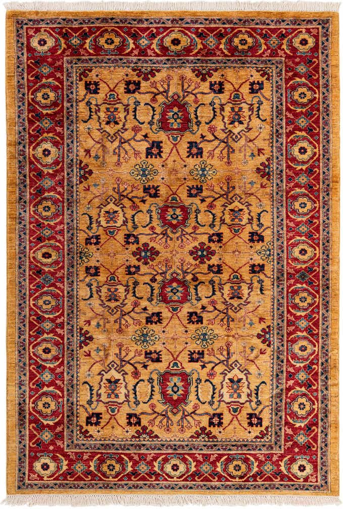 5' 6 x 8' Hand Knotted Ziegler Wool Rug