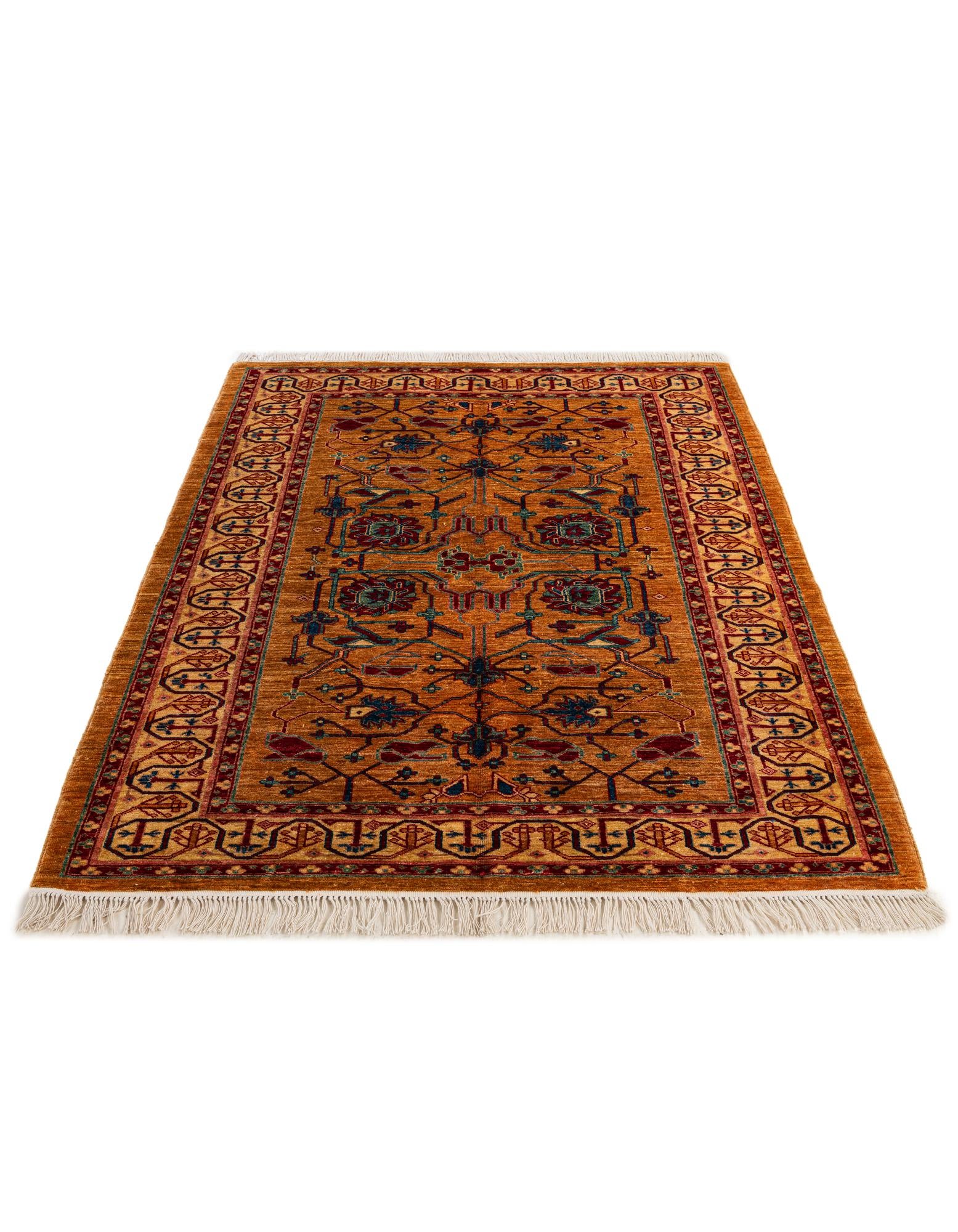 5' 2 x 6' 9 Hand Knotted Ziegler Wool Rug