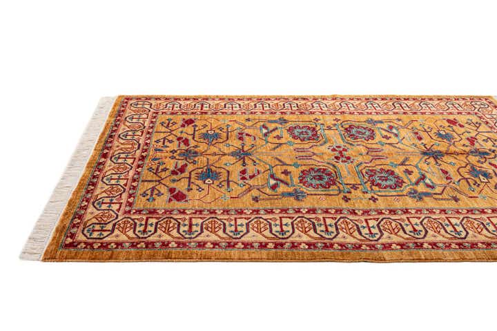 5' 2 x 6' 9 Hand Knotted Ziegler Wool Rug