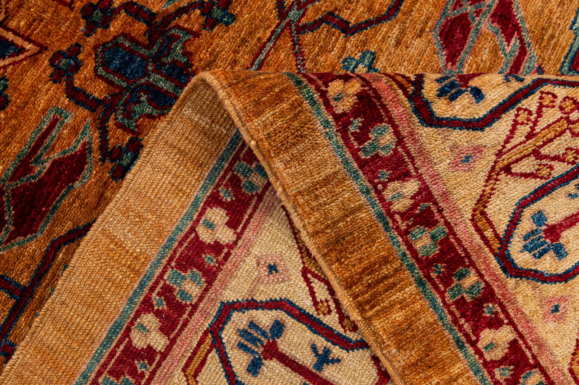 5' 2 x 6' 9 Hand Knotted Ziegler Wool Rug