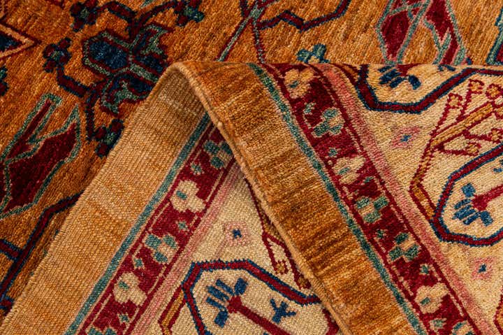 5' 2 x 6' 9 Hand Knotted Ziegler Wool Rug