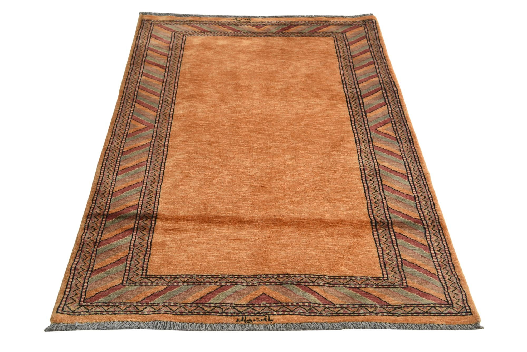 3' 3 x 4' 10 Hand Knotted Ziegler Oriental Wool Rug