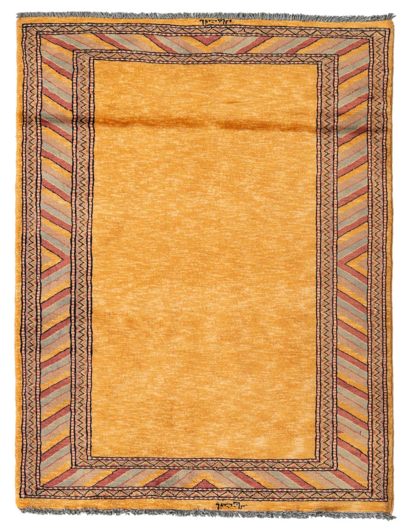 3' 3 x 4' 10 Hand Knotted Ziegler Oriental Wool Rug