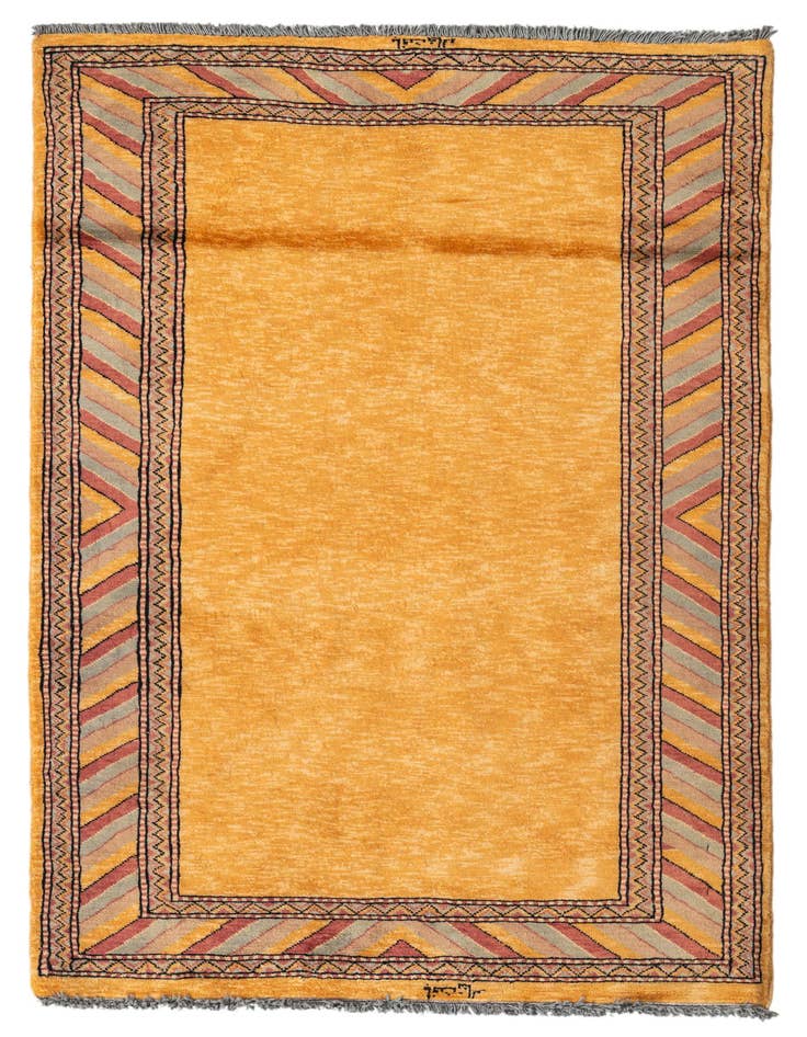 Detail image of 3' 3 x 4' 10 Hand Knotted Ziegler Oriental Wool Rug