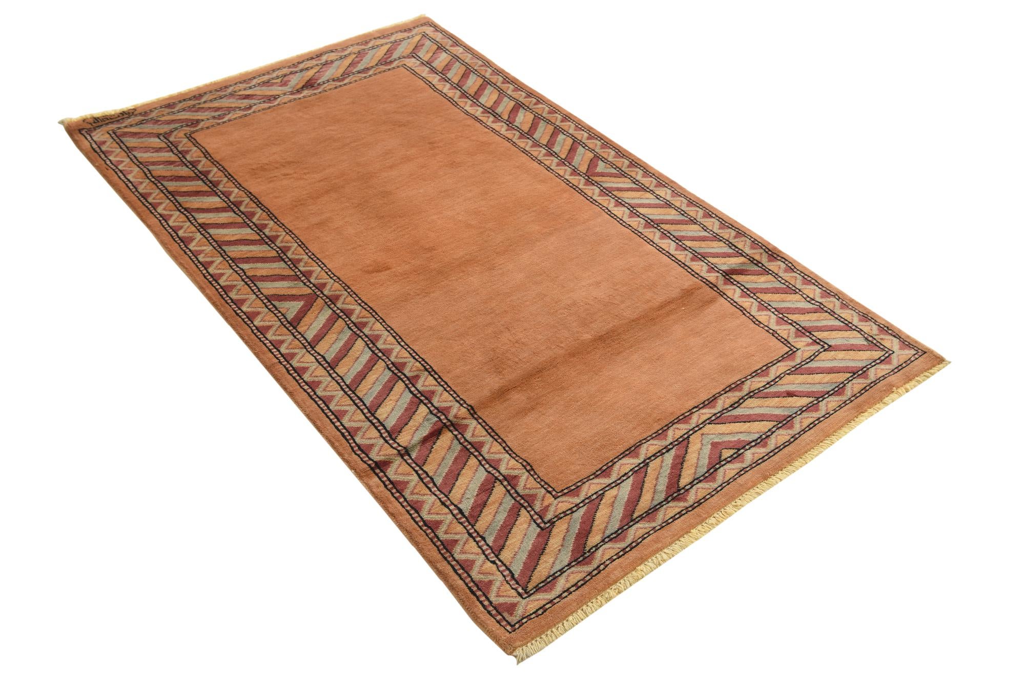 3' 2 x 5' 2 Hand Knotted Ziegler Oriental Wool Rug