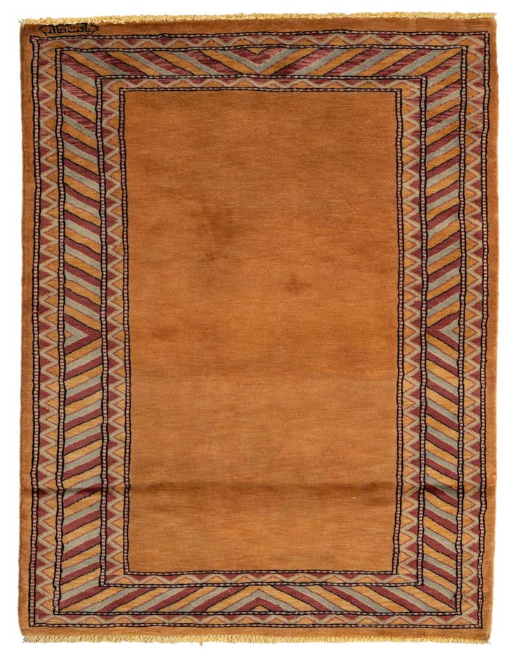 Detail image of 3' 2 x 5' 2 Hand Knotted Ziegler Oriental Wool Rug