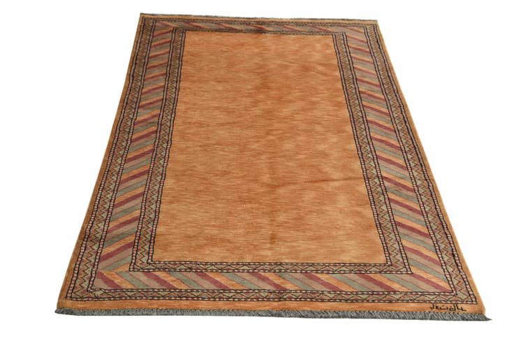 Detail image of 3' 3 x 5' Hand Knotted Ziegler Oriental Wool Rug