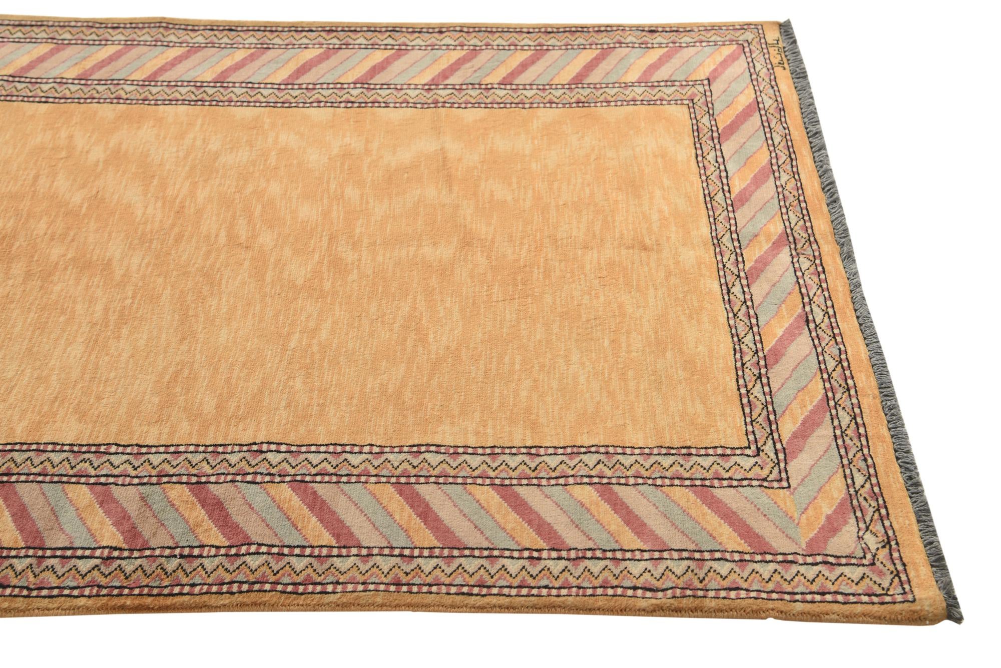 3' 3 x 5' Hand Knotted Ziegler Oriental Wool Rug