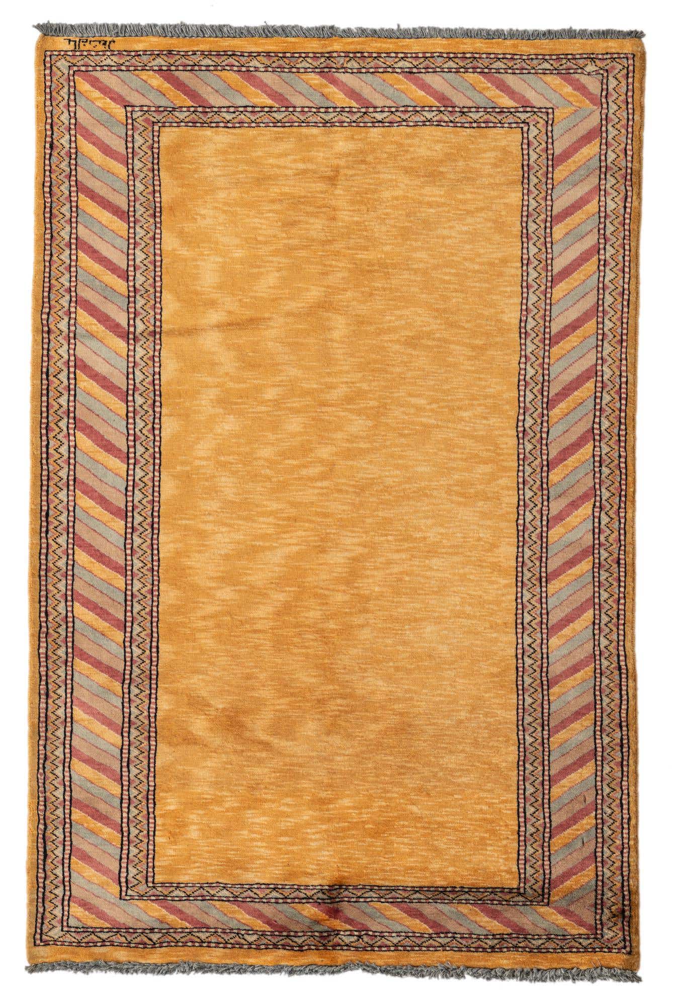 3' 3 x 5' Hand Knotted Ziegler Oriental Wool Rug