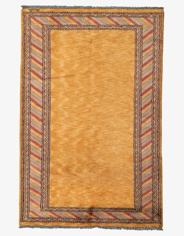 3' 3 x 5' Hand Knotted Ziegler Oriental Wool Rug