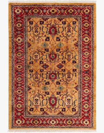 5' 6 x 8' Hand Knotted Ziegler Wool Rug