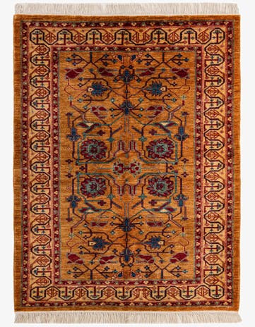 5' 2 x 6' 9 Hand Knotted Ziegler Wool Rug