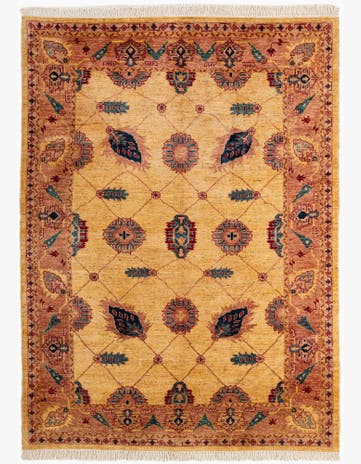 5' 7 x 7' 8 Hand Knotted Ziegler Wool Rug