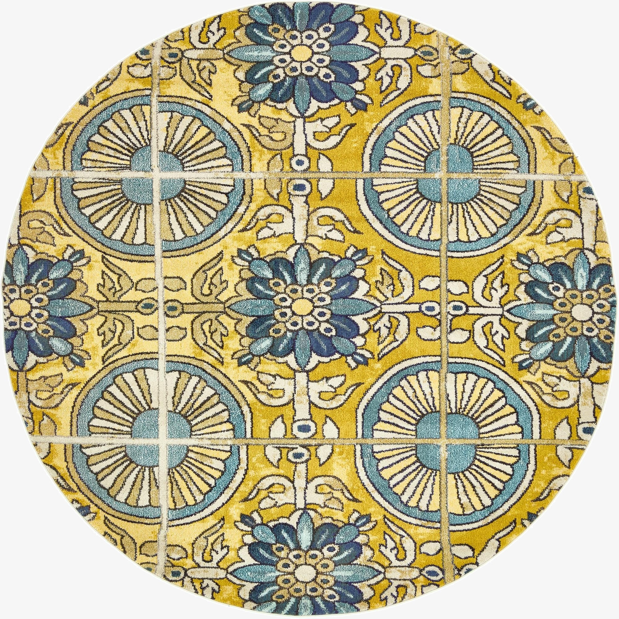 8' x 8'  Washable Casablanca Round Rug